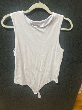 Sleeveless  Bodysuit in Light Lavender Large